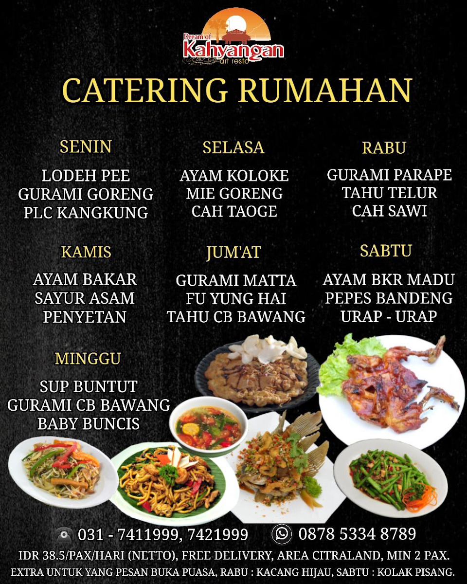 Kahyangan Resto Menu - Image 2